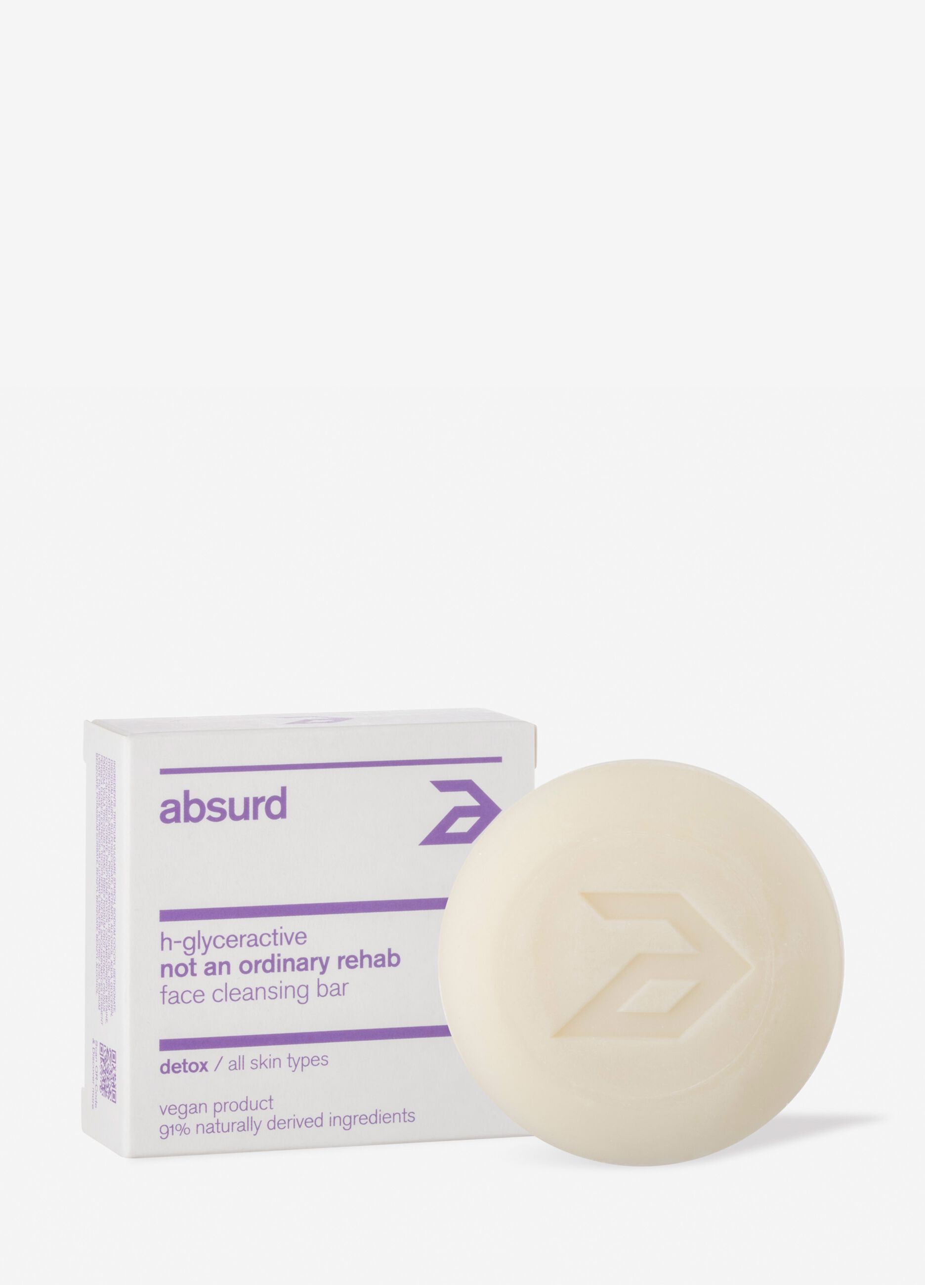 Detergente e struccante solido detox formulato con attivi detossinanti  Not an ordinary Rehab