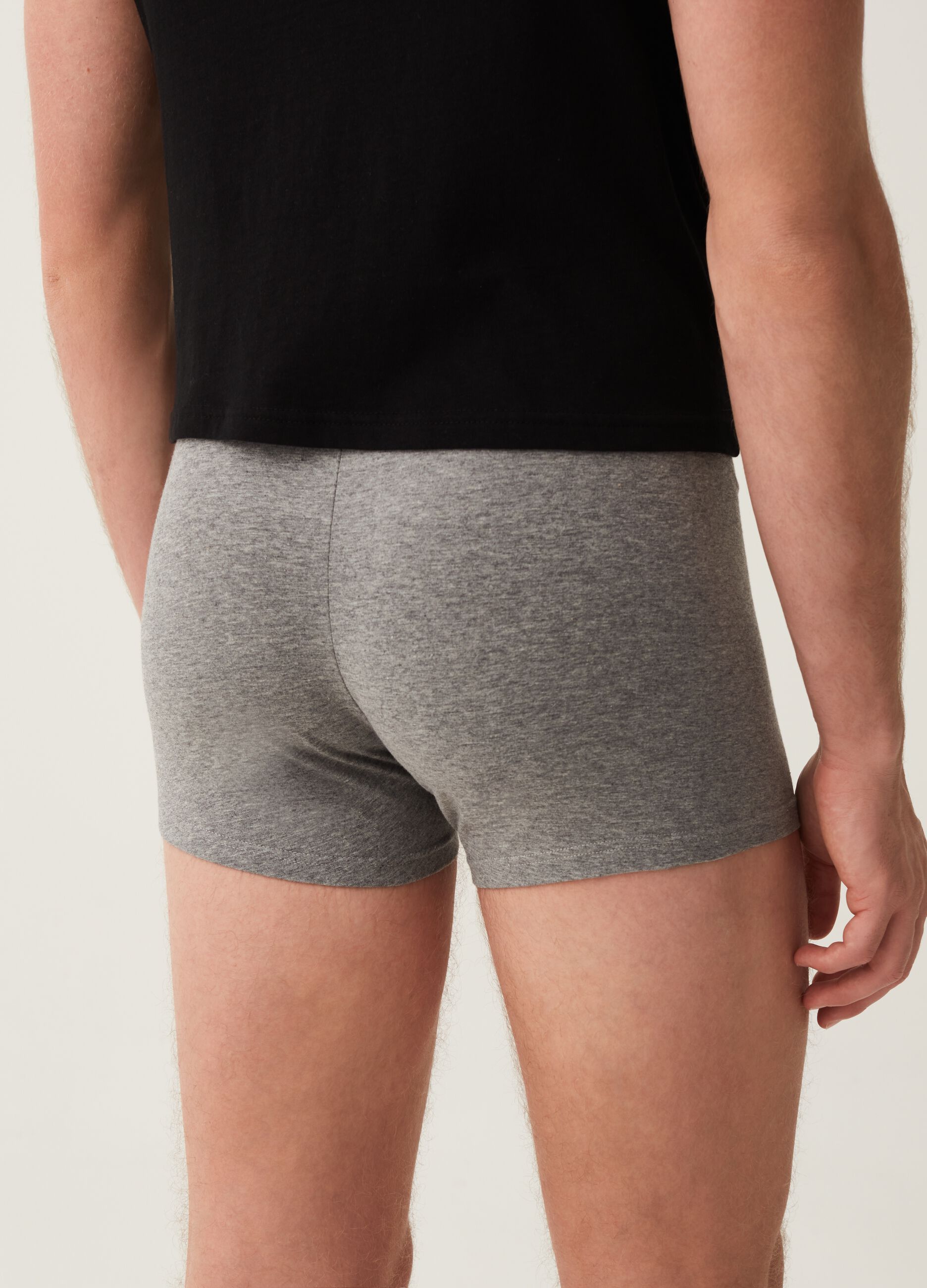 Tripack boxer in cotone bio stretch