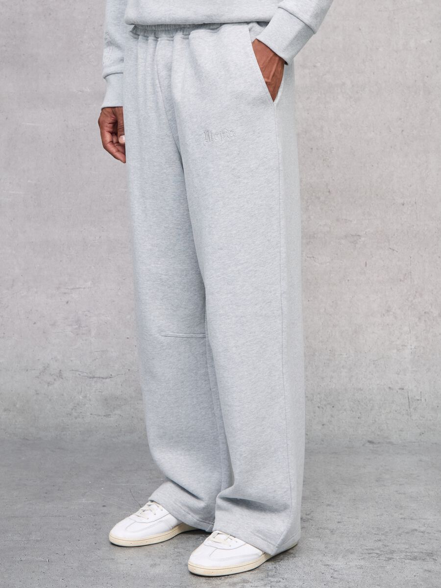 Perfect Grey Melange Sweatpants_2