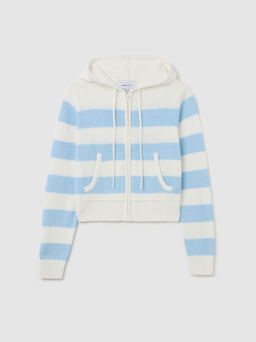 Full-zip cardigan with hood_4