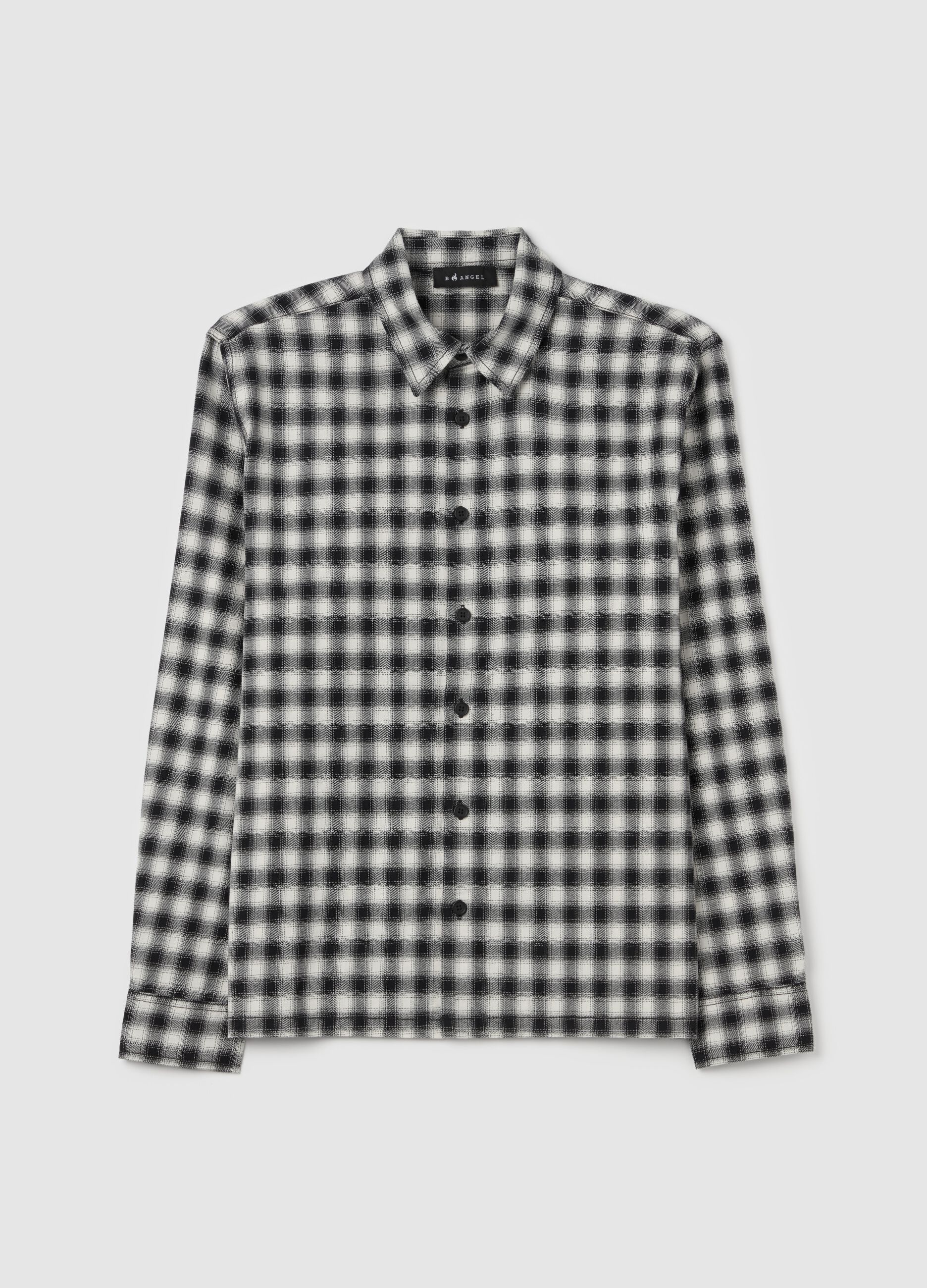 Shirt with check pattern