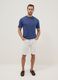 Short-sleeve pure cotton blue relaxed fit T-shirt_1
