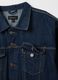 Blue denim pure cotton jacket with oversized fit_5