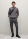 Regular grey trousers in stretch fabric_0