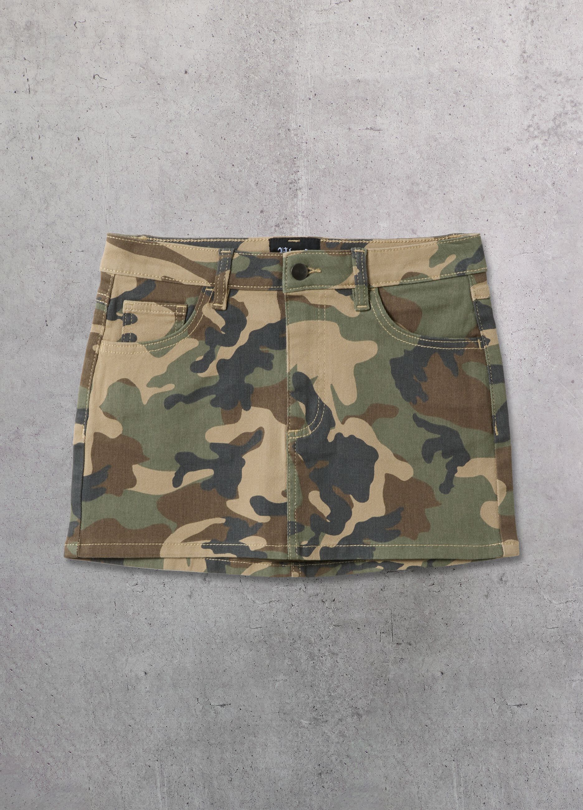 Camo Mini Skirt