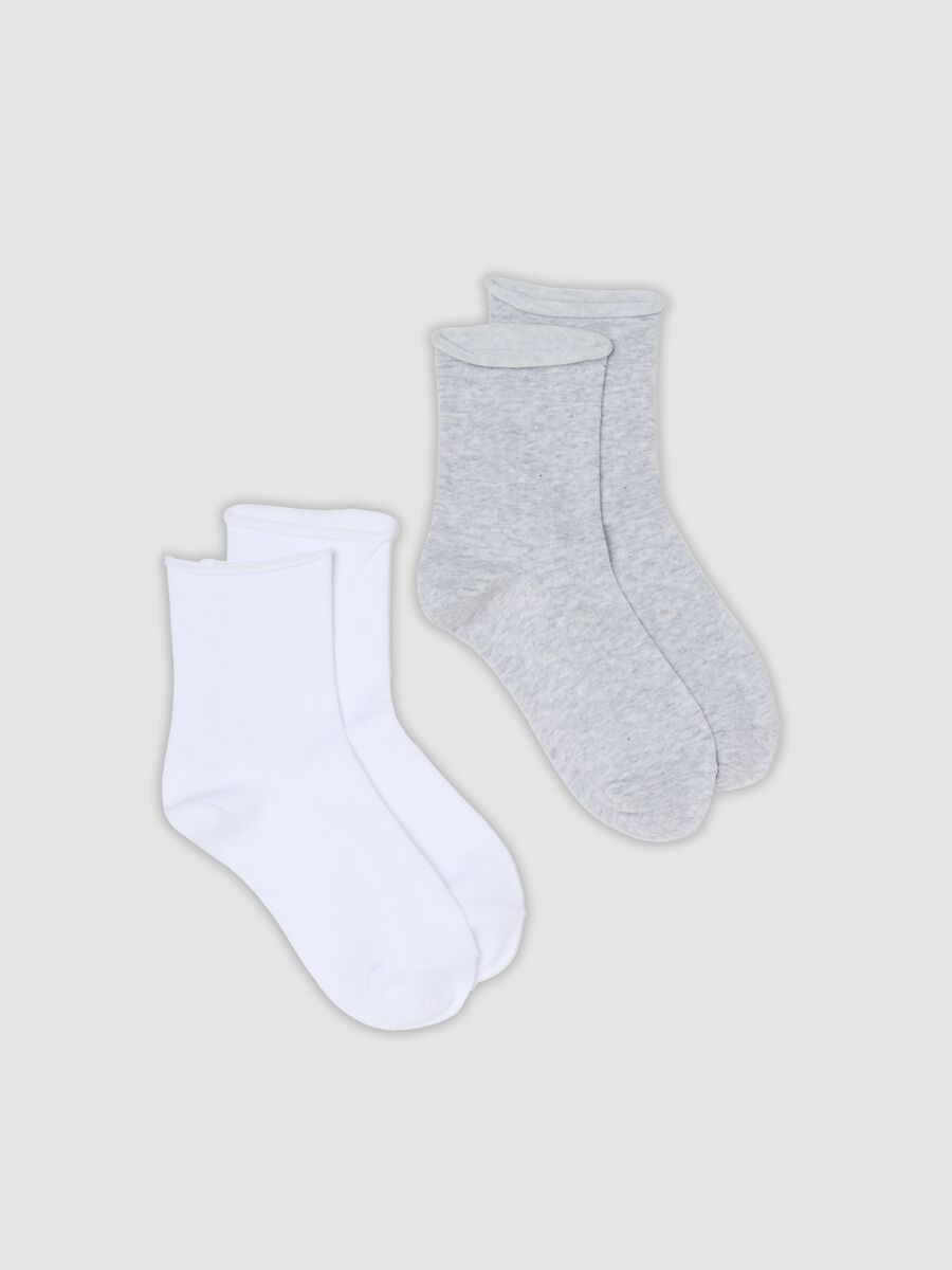 2-pack of grey organic cotton socks_0