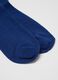 Calze midi blu in misto cotone_1