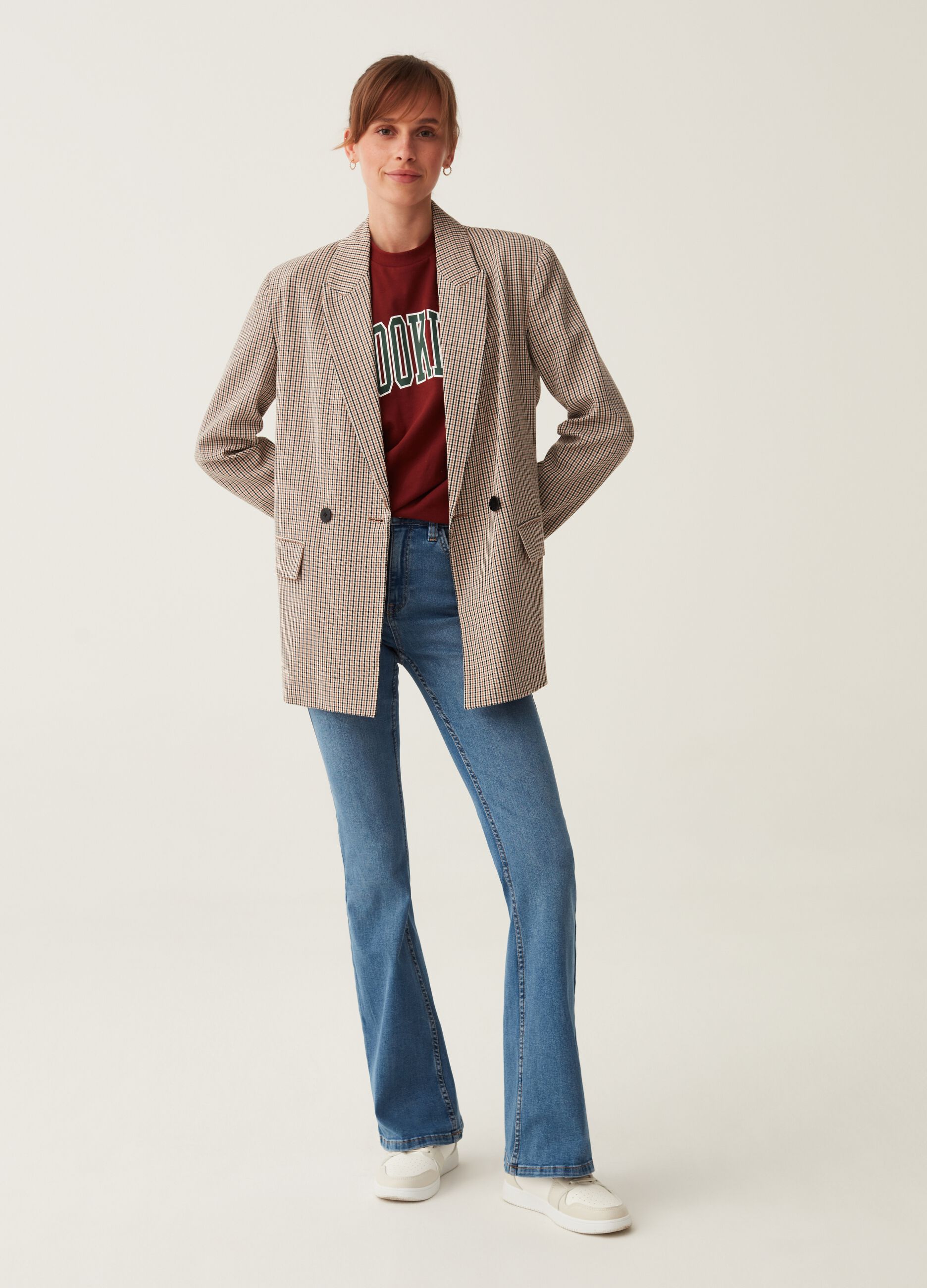 Jeans flare fit stretch