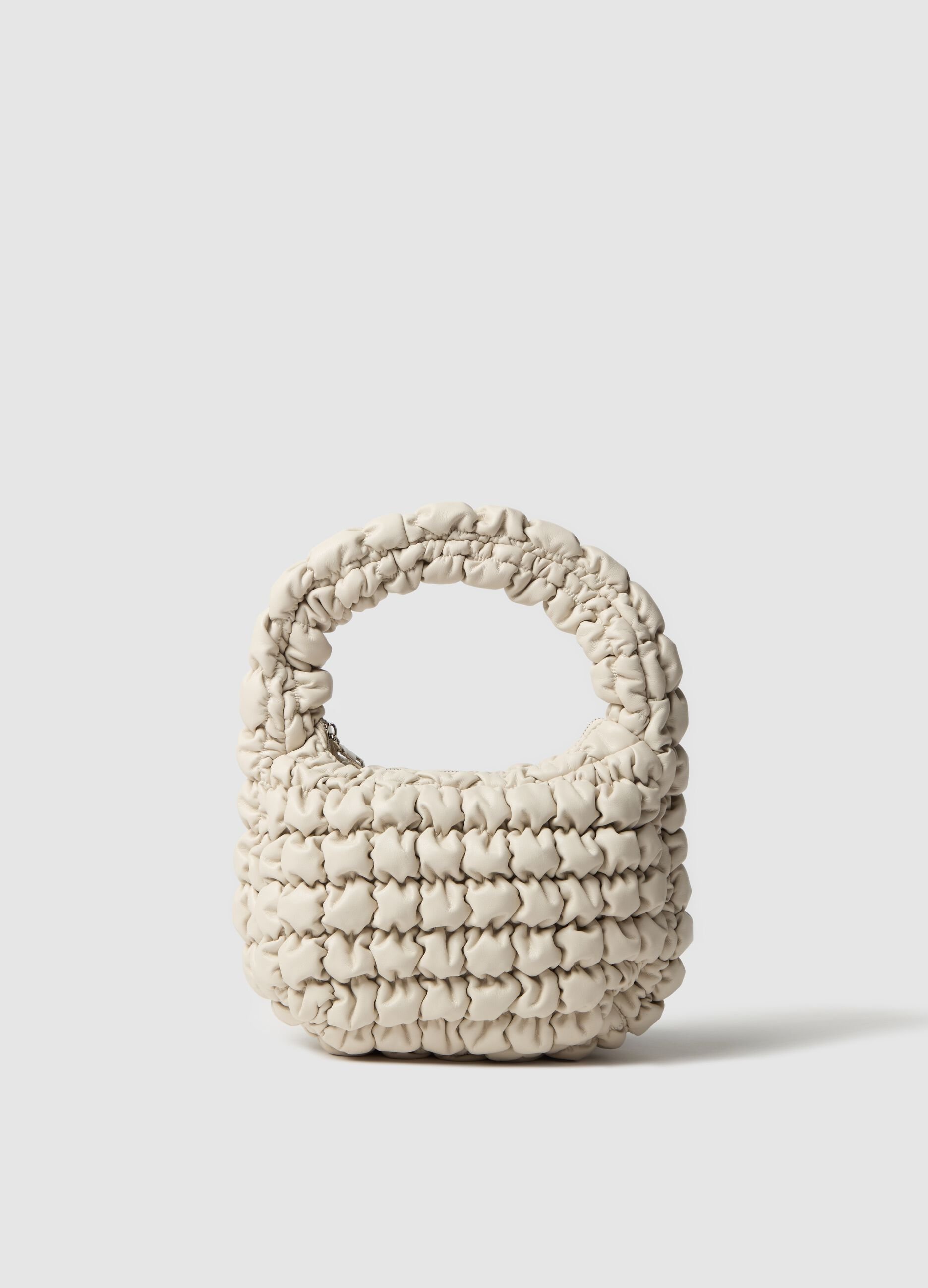 Padded midi handbag