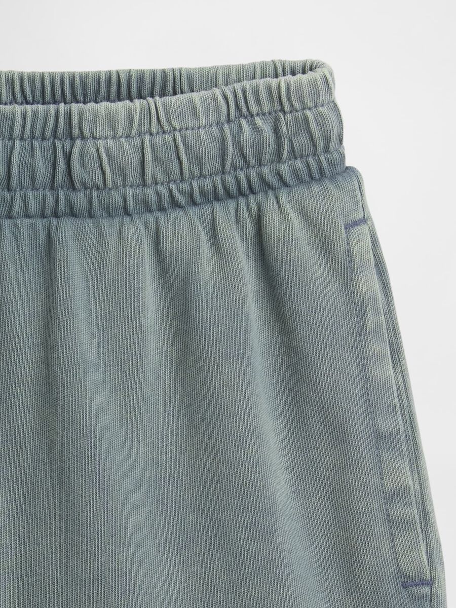 Shorts in puro cotone con vita elasticizzata_4
