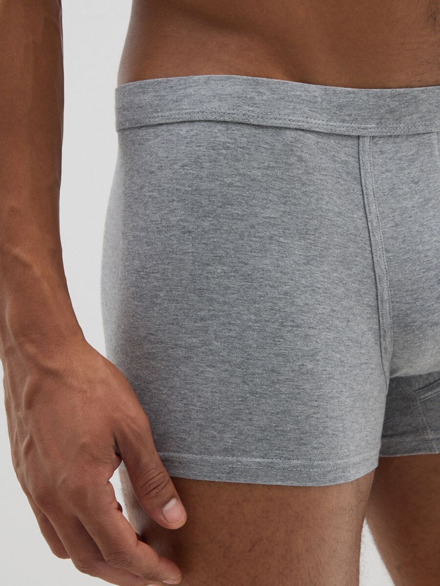 Twin pack of grey stretch cotton boxers_3