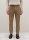 Beige Stretch Cotton Regular Fit Trousers_1