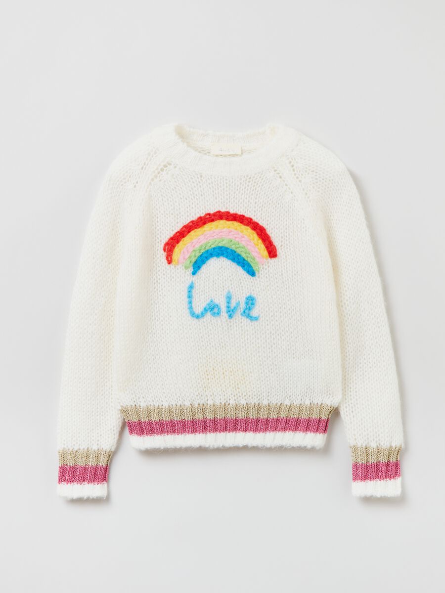 Pullover con ricamo Love Therapy_0