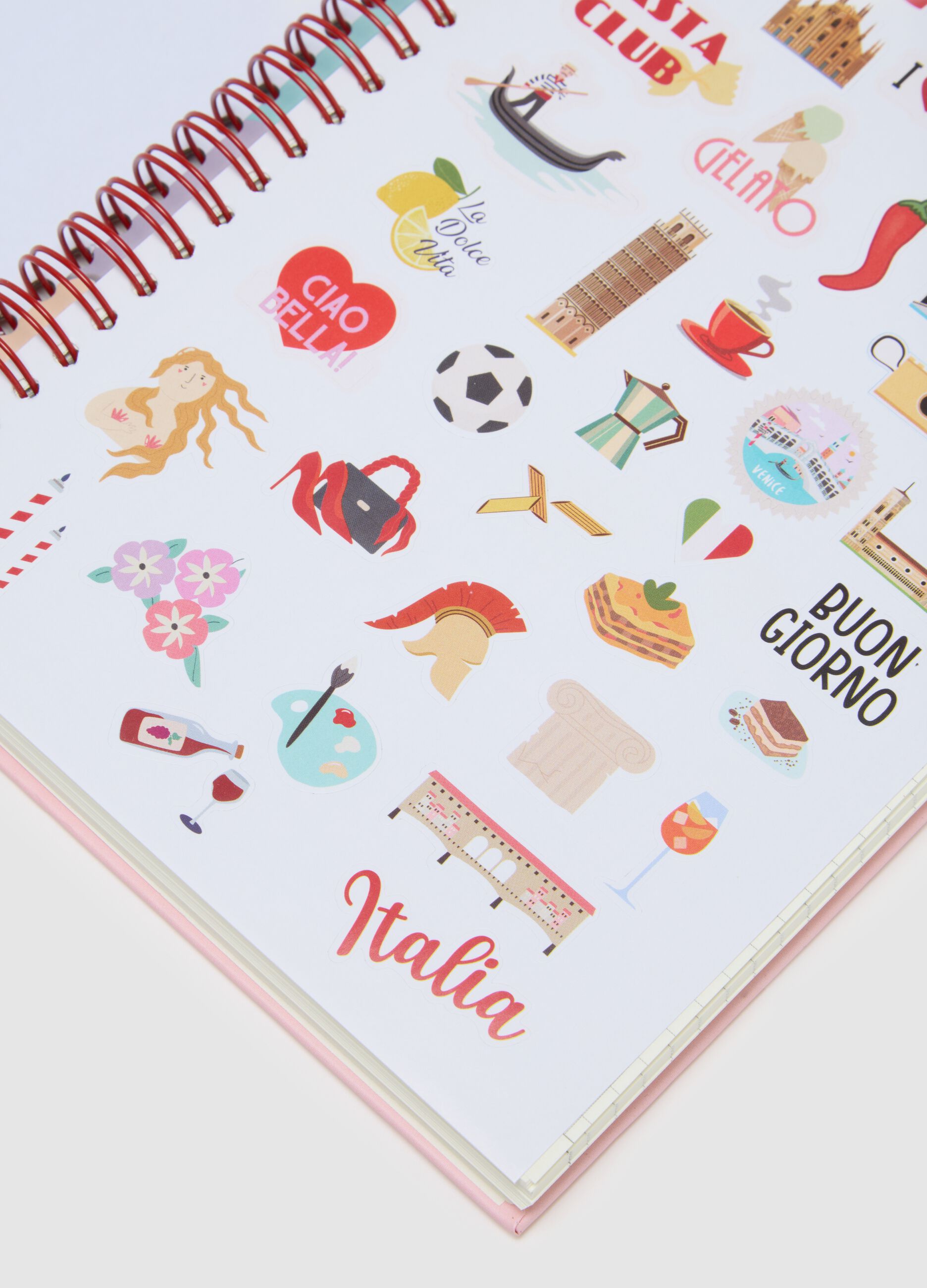 Notebook with Italian Patterns
