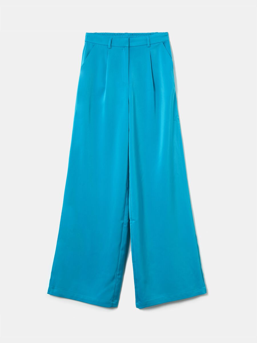 Wide-leg trousers with darts_0