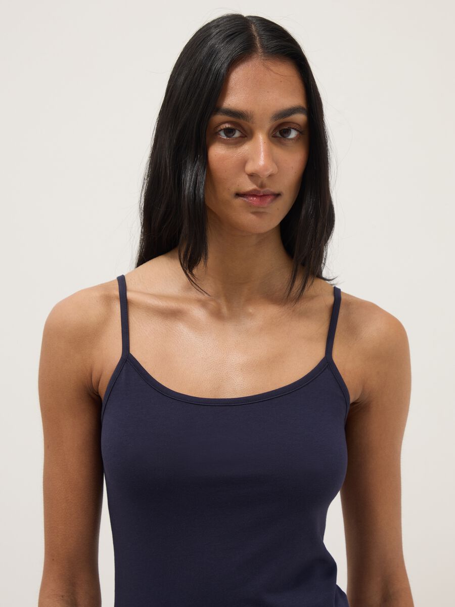 Bipack canottiere in cotone elasticizzato multicolor regular fit_1