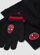 Black Spider-Man hat, neck warmer and gloves set_1