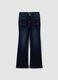 Girls&rsquo; blue flared stretch-cotton jeans_3