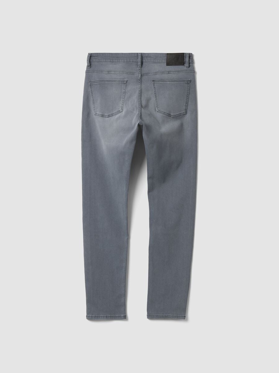 Jeans grigi in cotone elasticizzato skinny fit_1