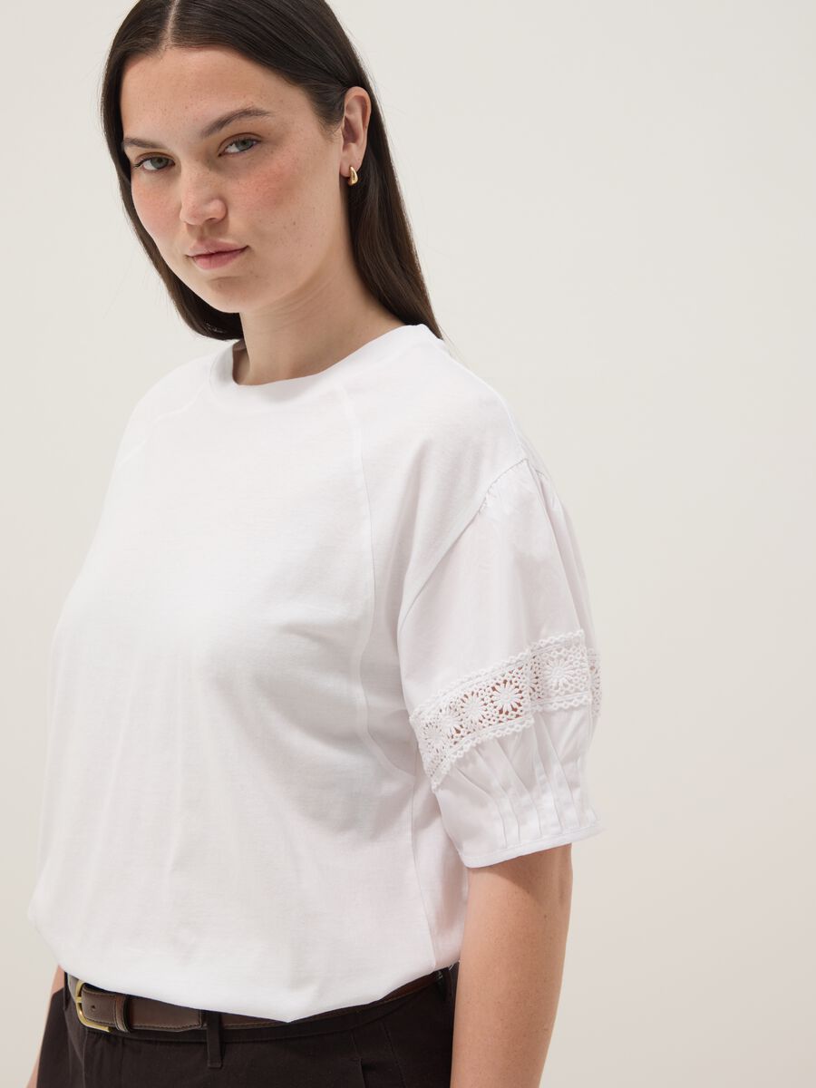 White pure cotton regular-fit T-shirt_1