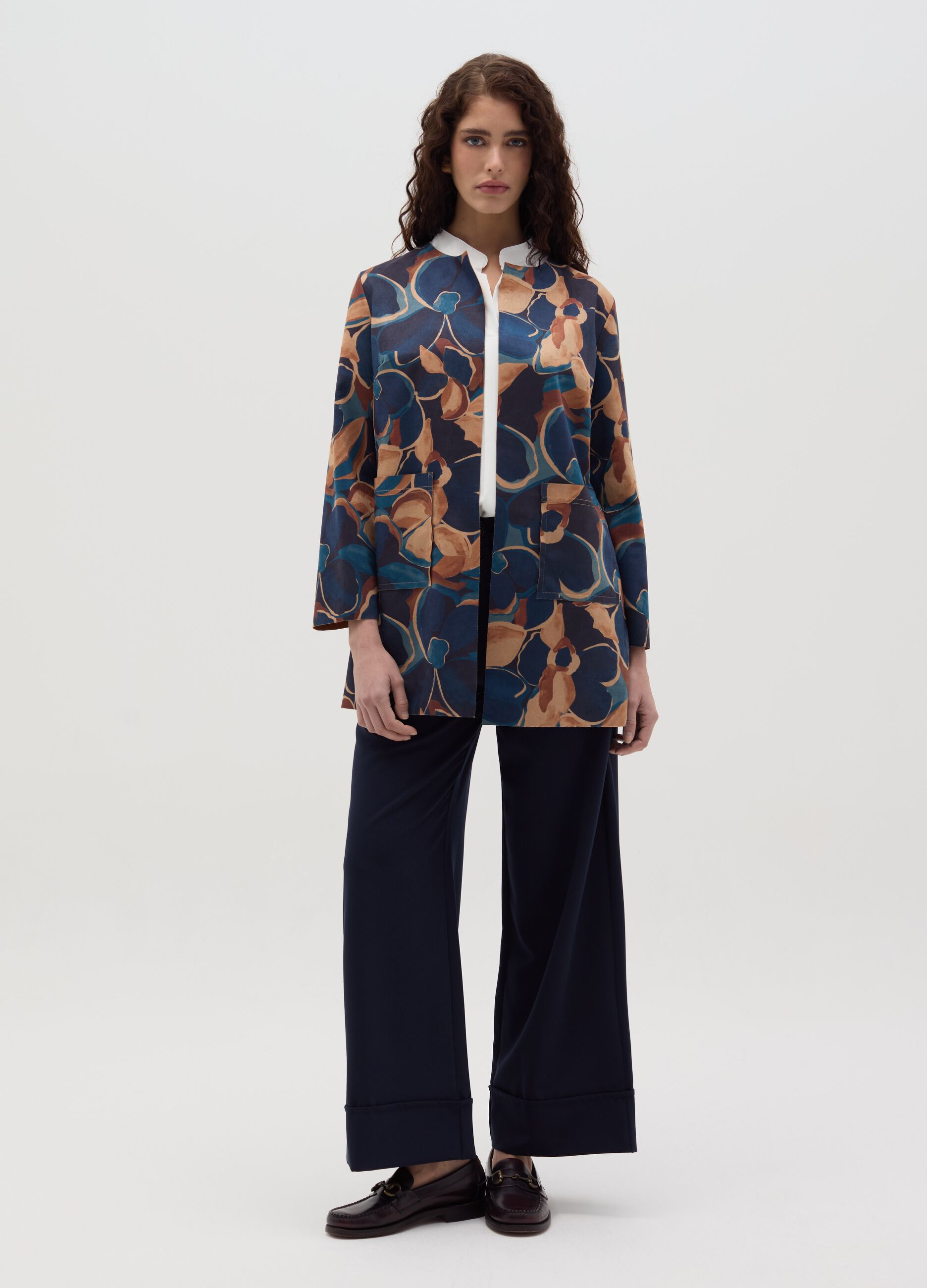 Open jacket with print