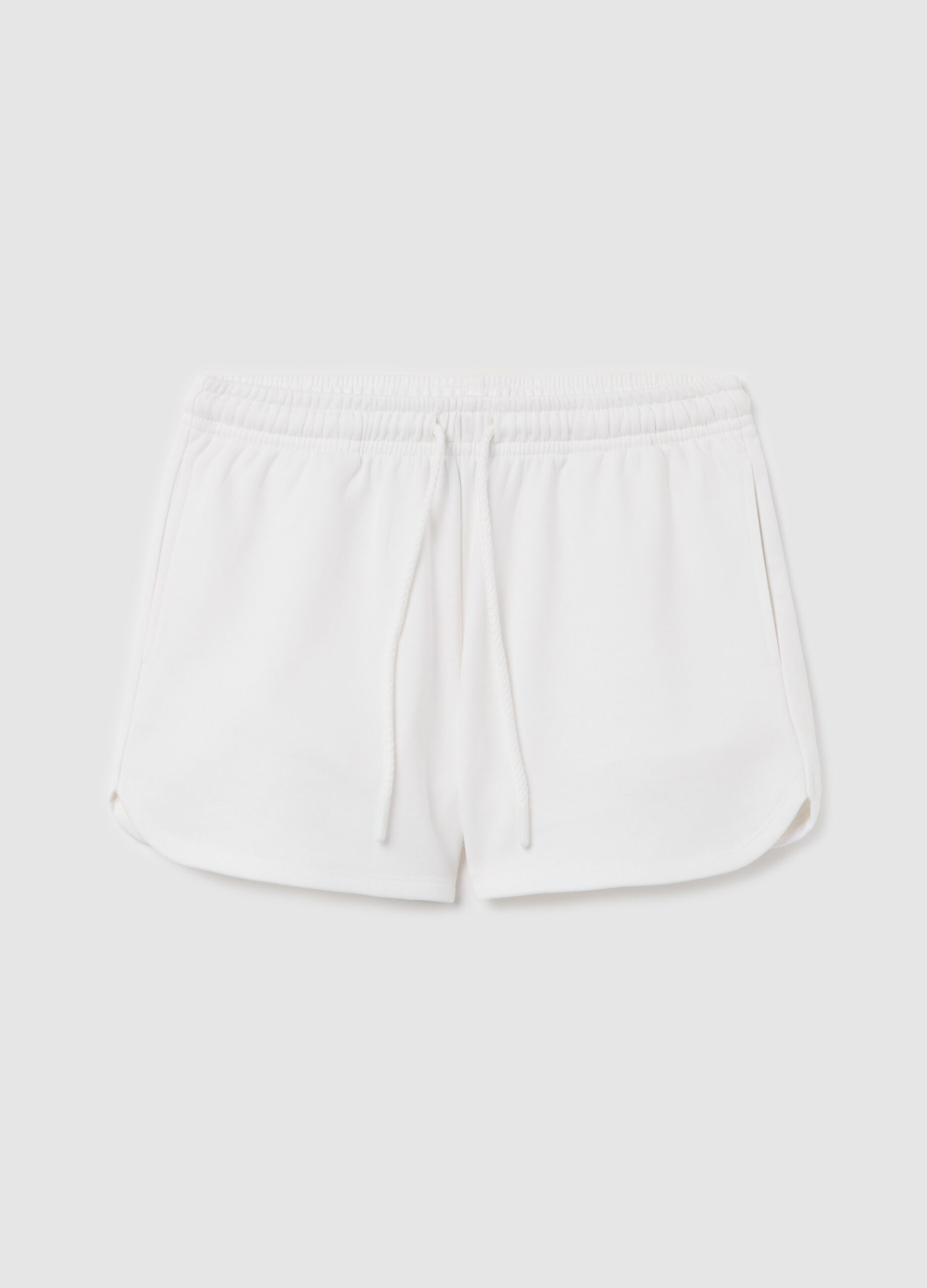 Shorts in French Terry con coulisse