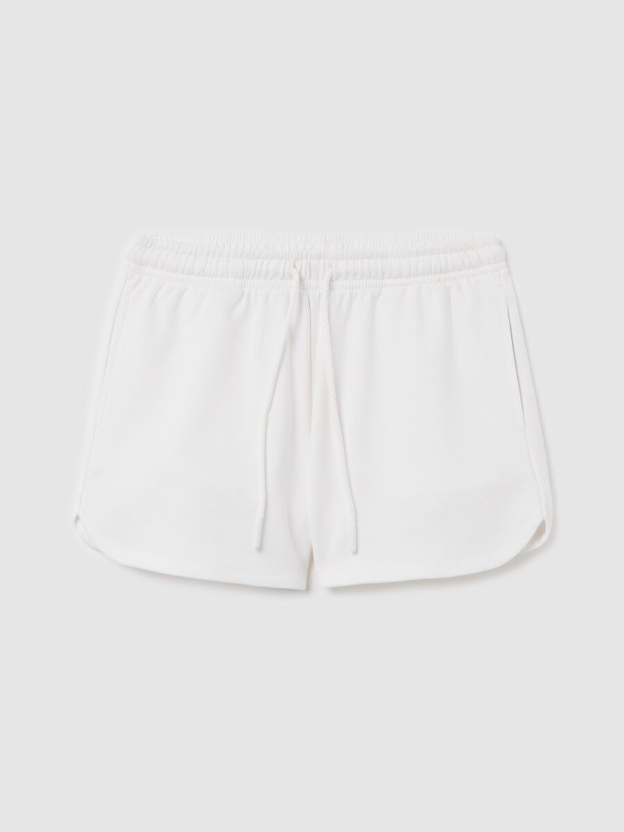 Shorts in French terry with drawstring_4