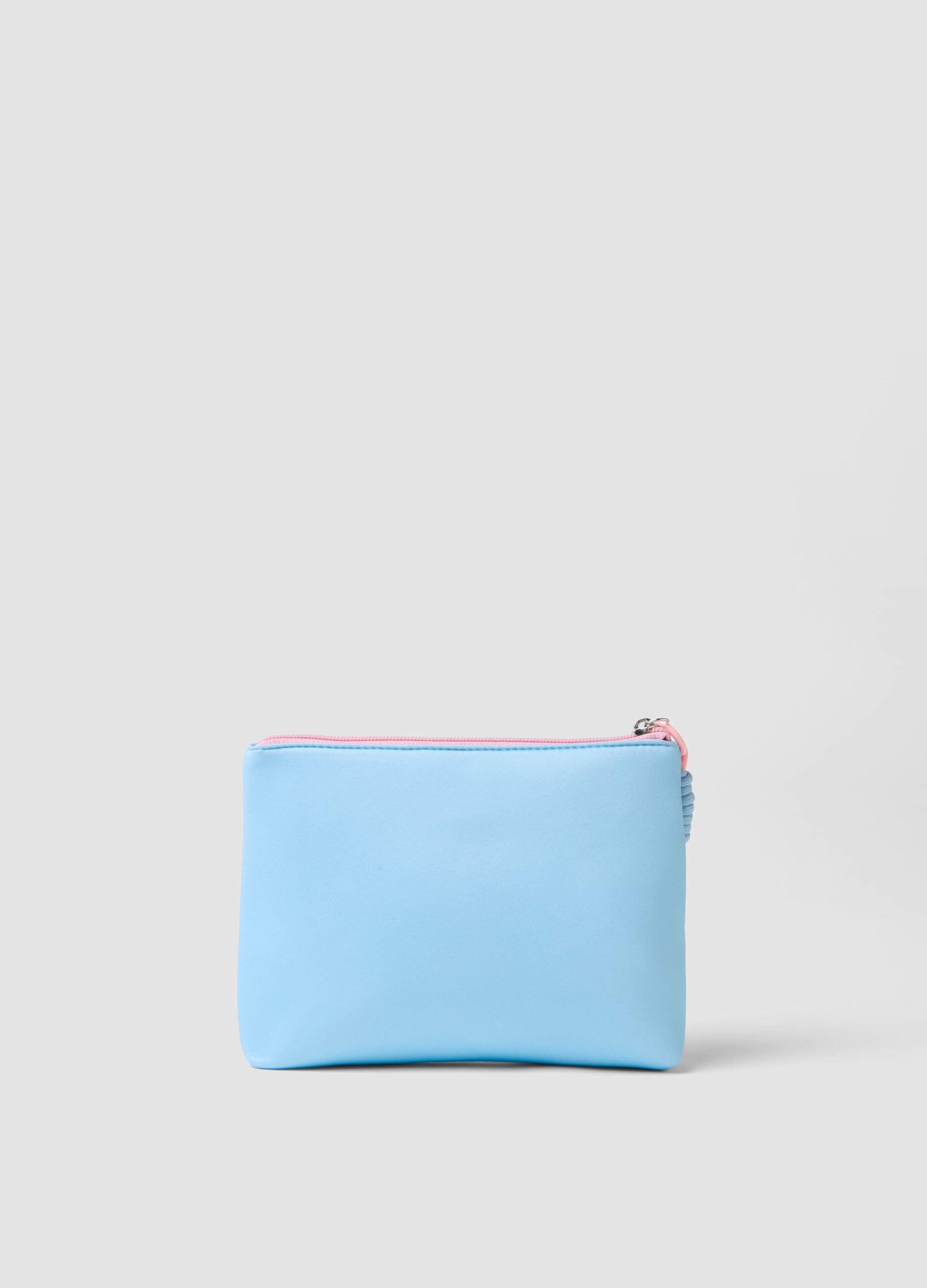 Blue beauty case with Stitch print
