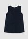 Sleeveless black dress for girls with embroidery_1