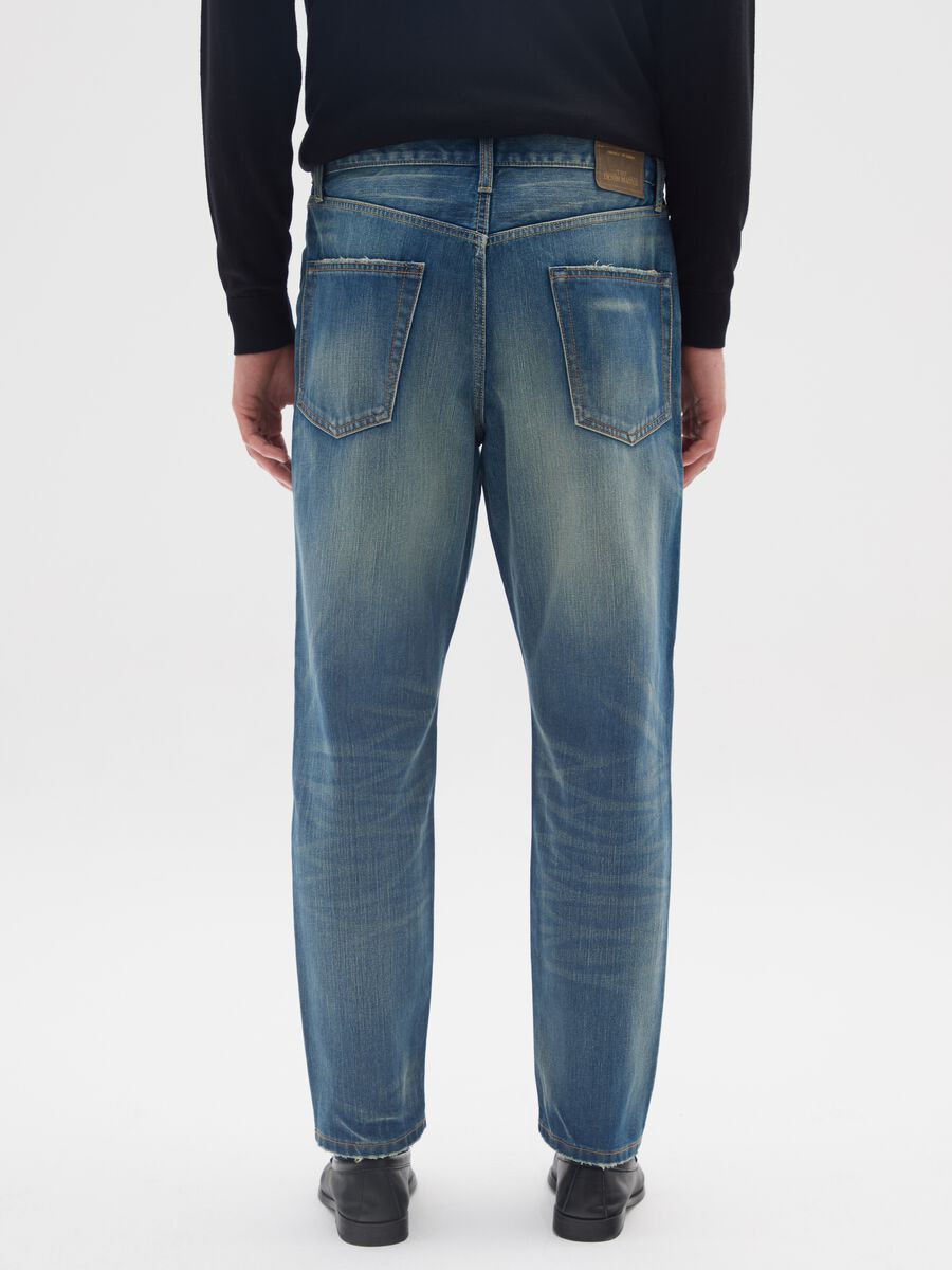 Jeans in puro cotone denim regular tapered_2