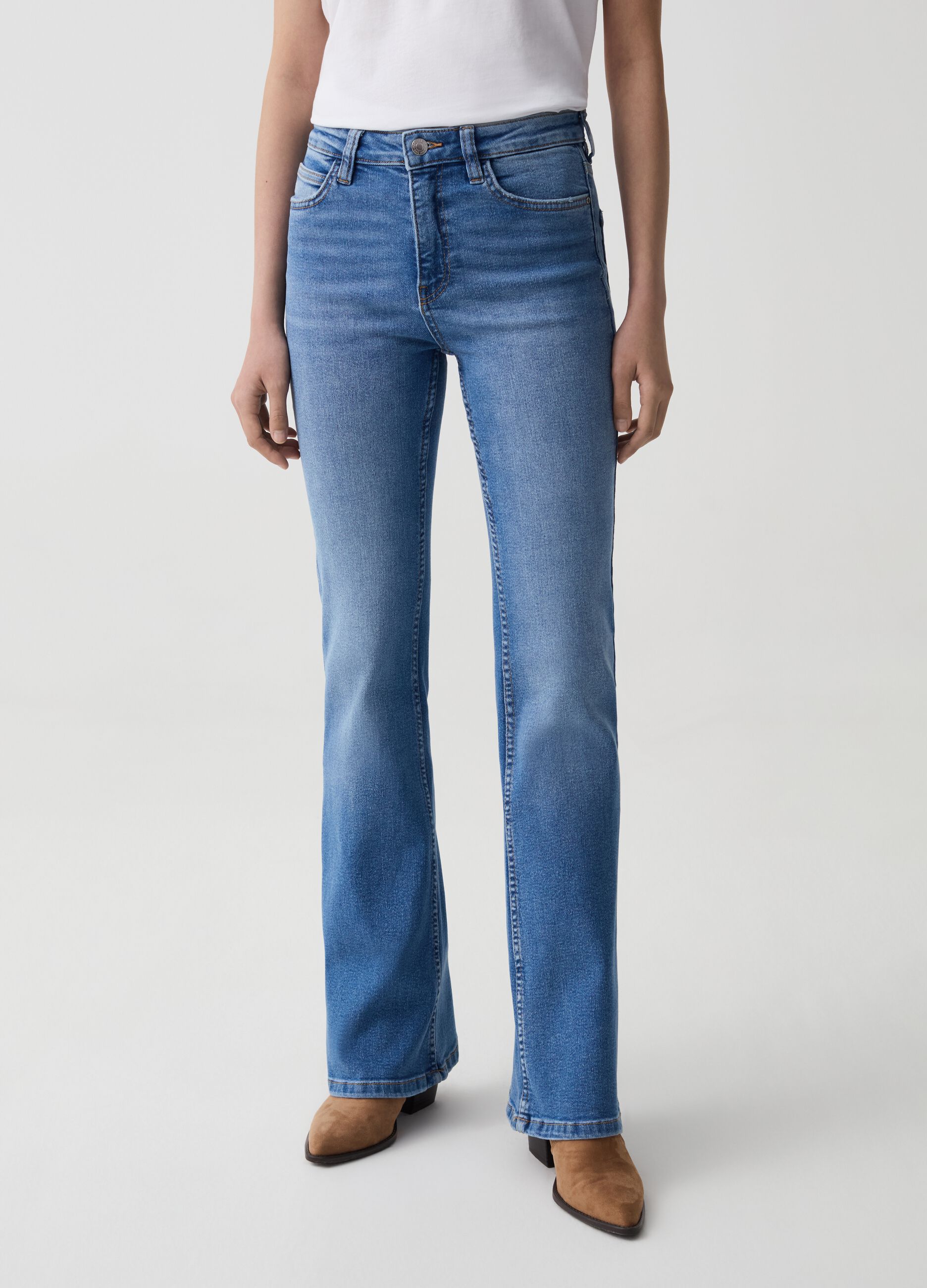 Jeans flare fit stretch