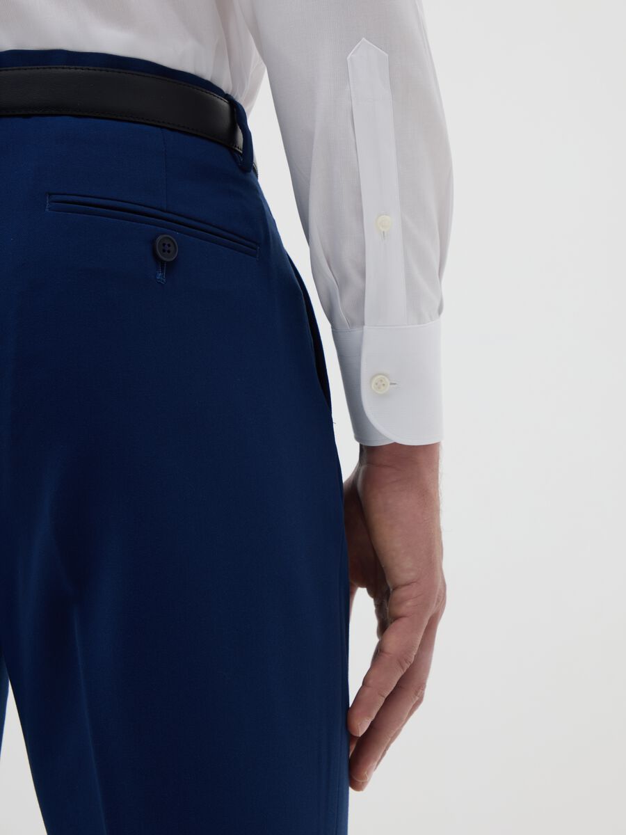 Men's pure cotton white regular fit shirt_2