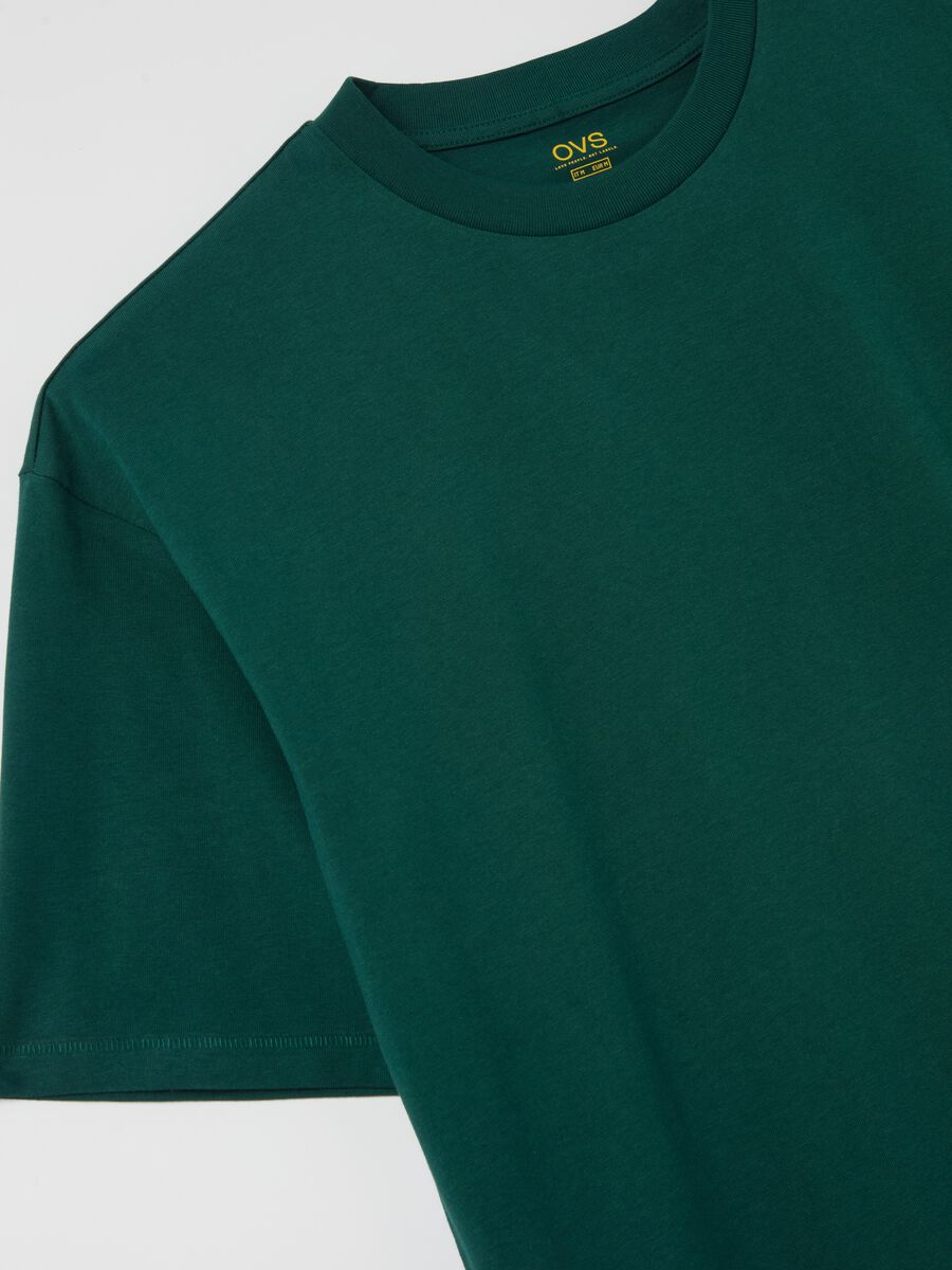Solid colour T-shirt in organic cotton_5