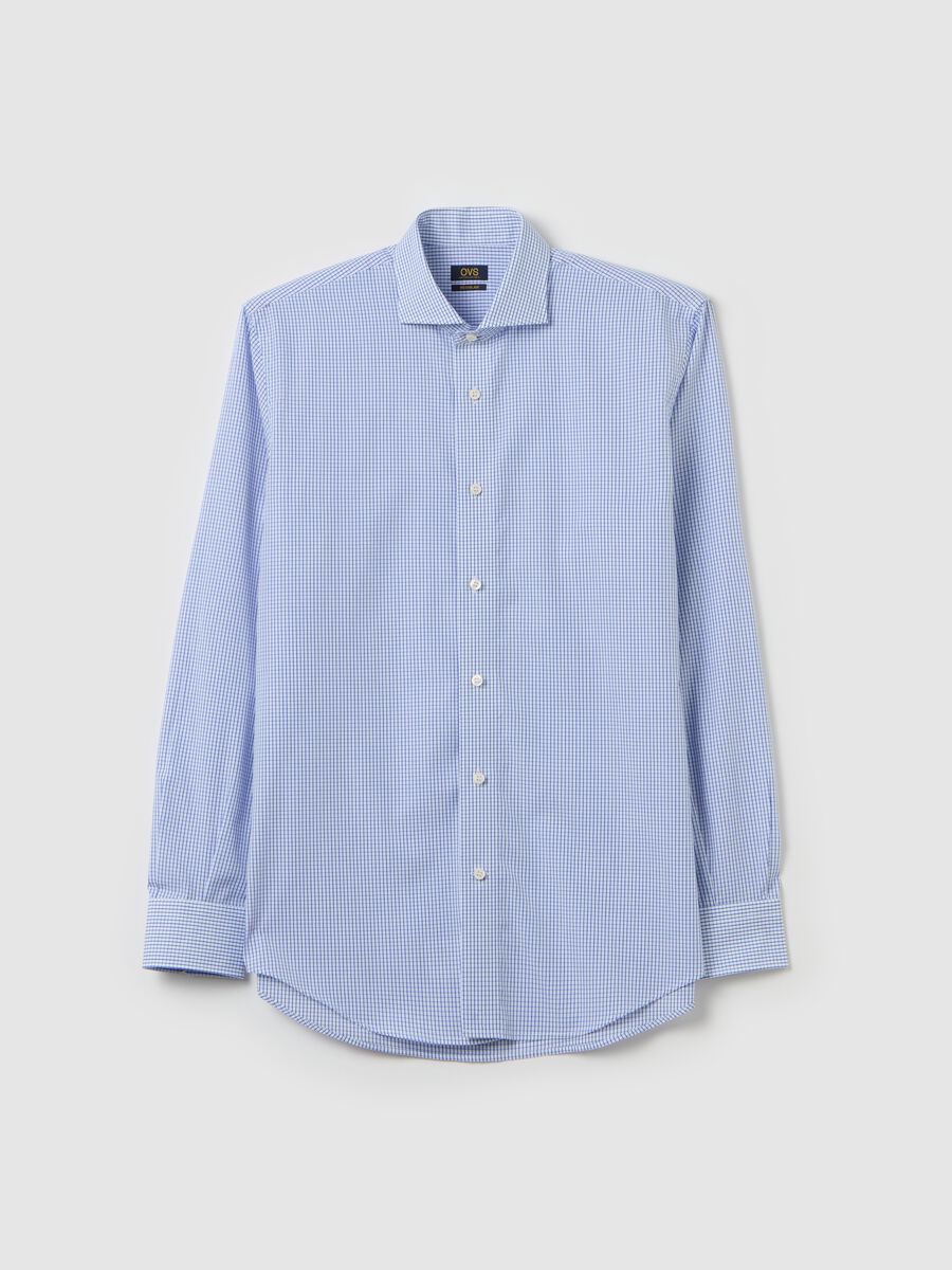 Regular-fit micro check shirt_4