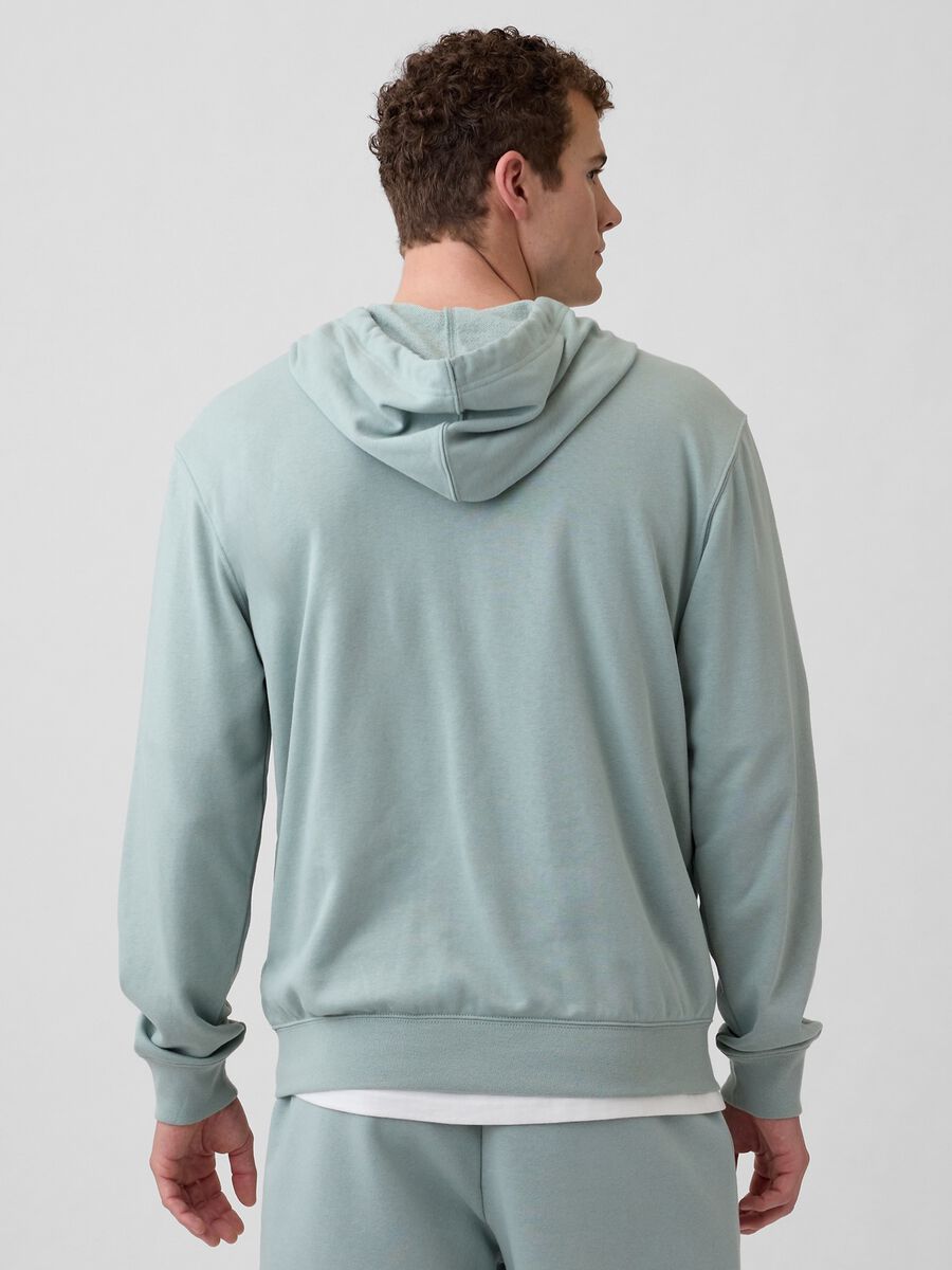 Cotton blend logo hoodie_2