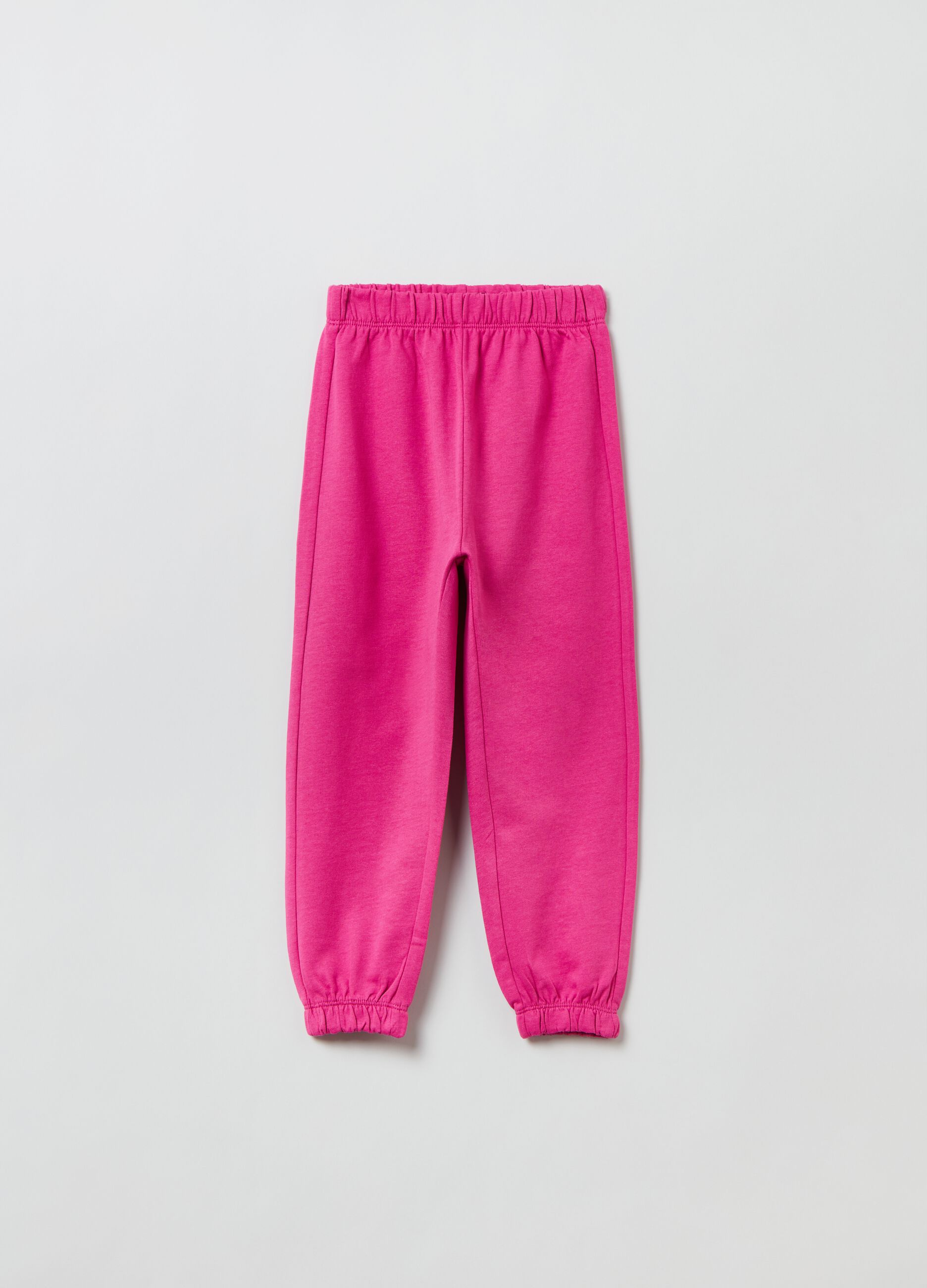 Joggers in felpa con profili elasticati_0