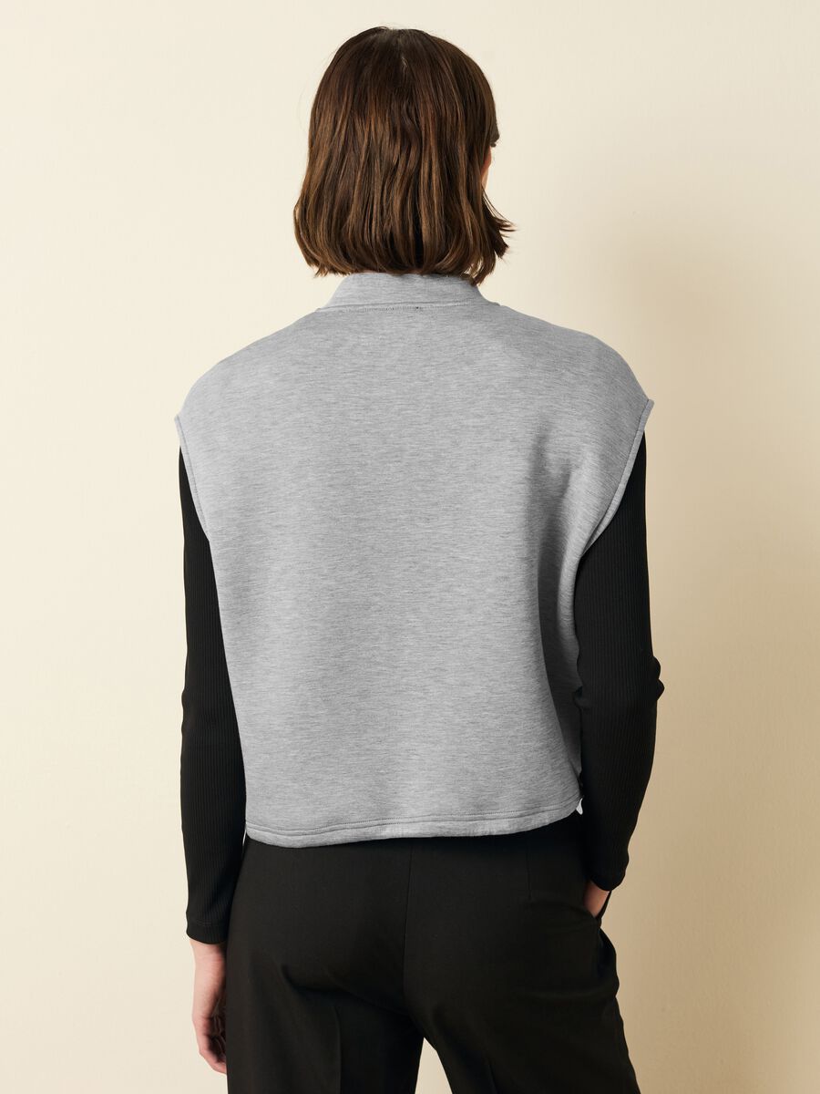 Full-zip gilet in scuba_3