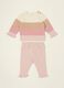 Multicolour striped pure cotton set for baby girl_0