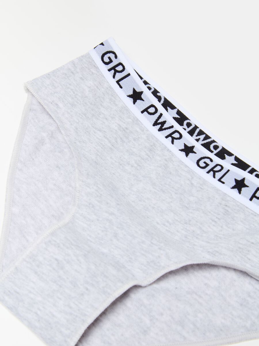 Organic cotton briefs with lettering_2