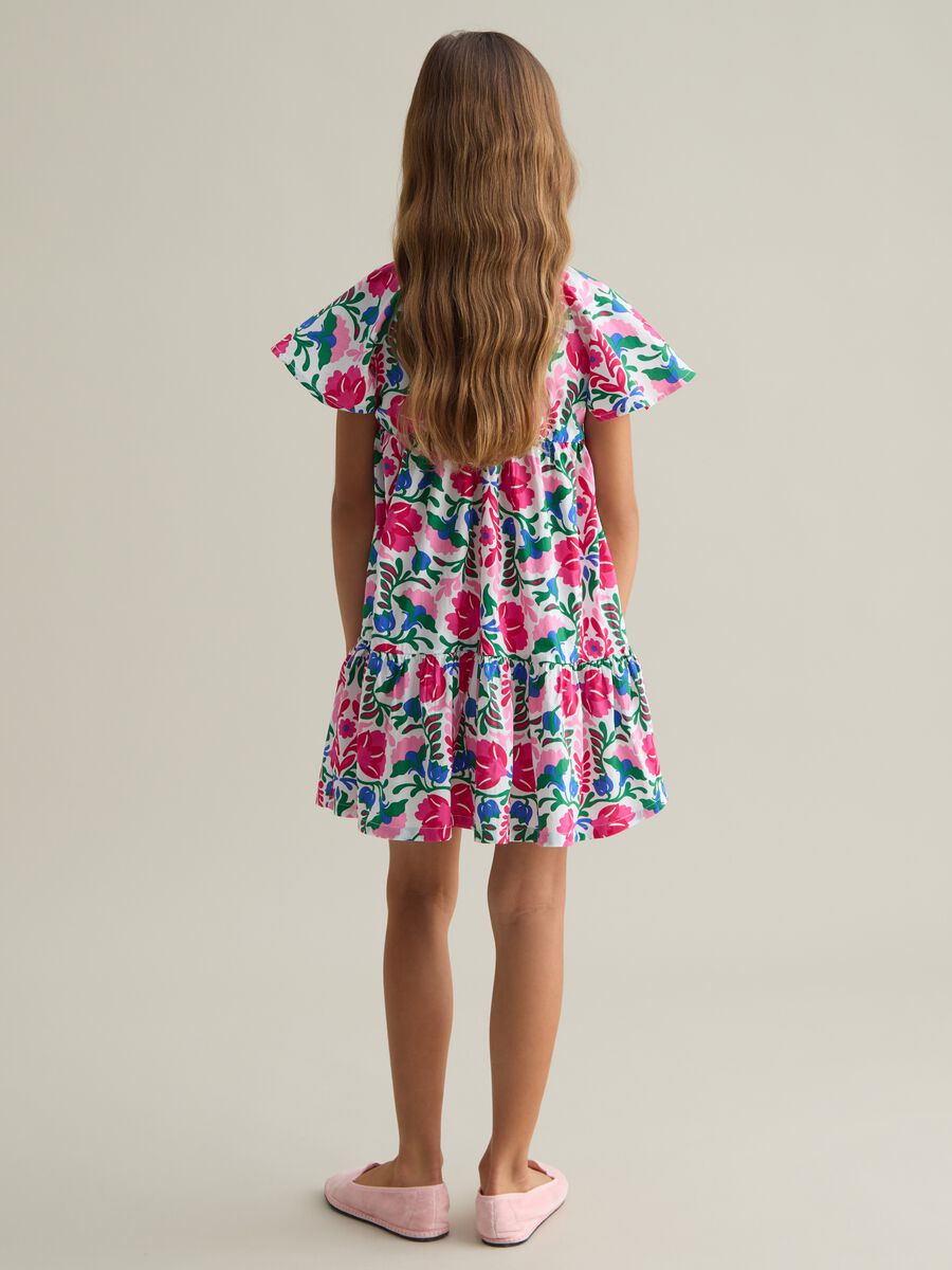 Cotton floral dress for girls_2