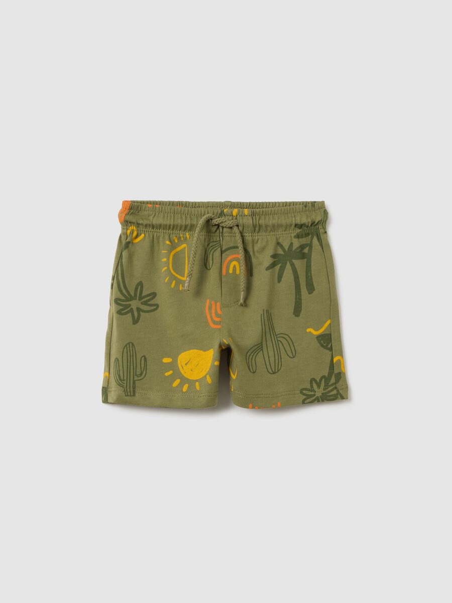 Multicolour pure cotton regular fit baby shorts_0