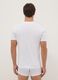 Tripack white V-neck t-shirts in pure cotton regular fit_2