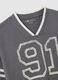 Grey pure cotton regular fit T-shirt_5