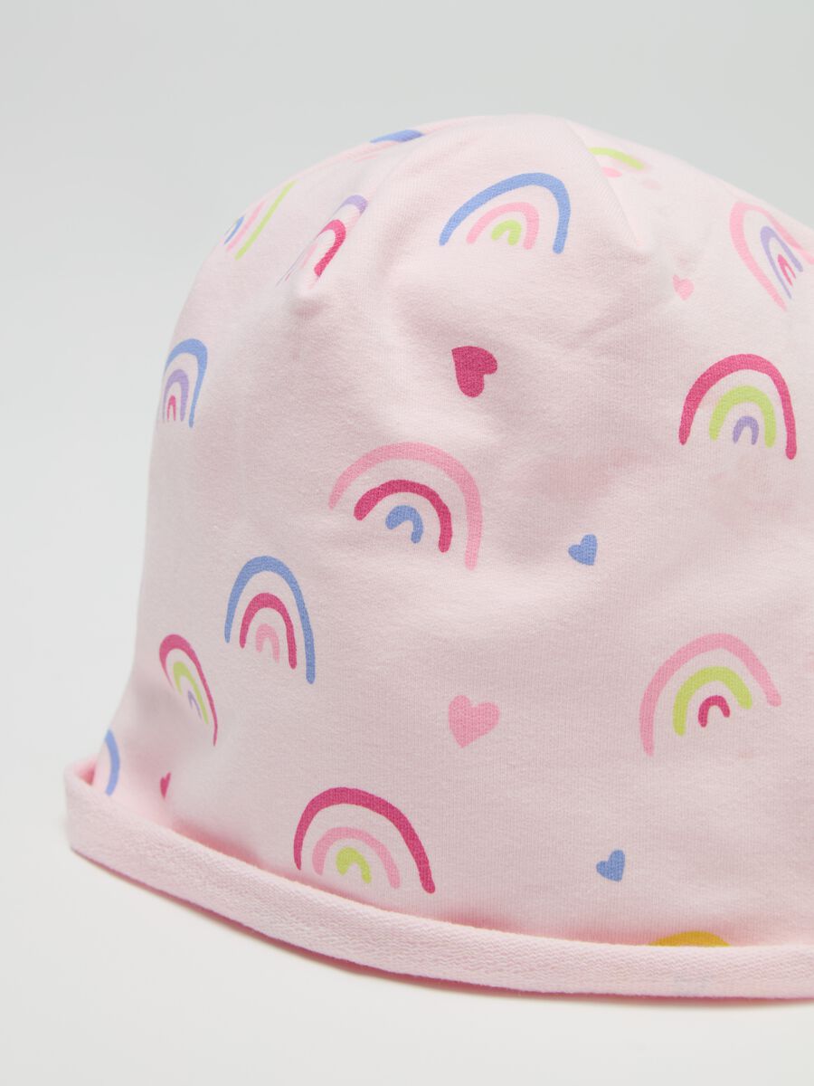 Printed jersey beanie hat_2