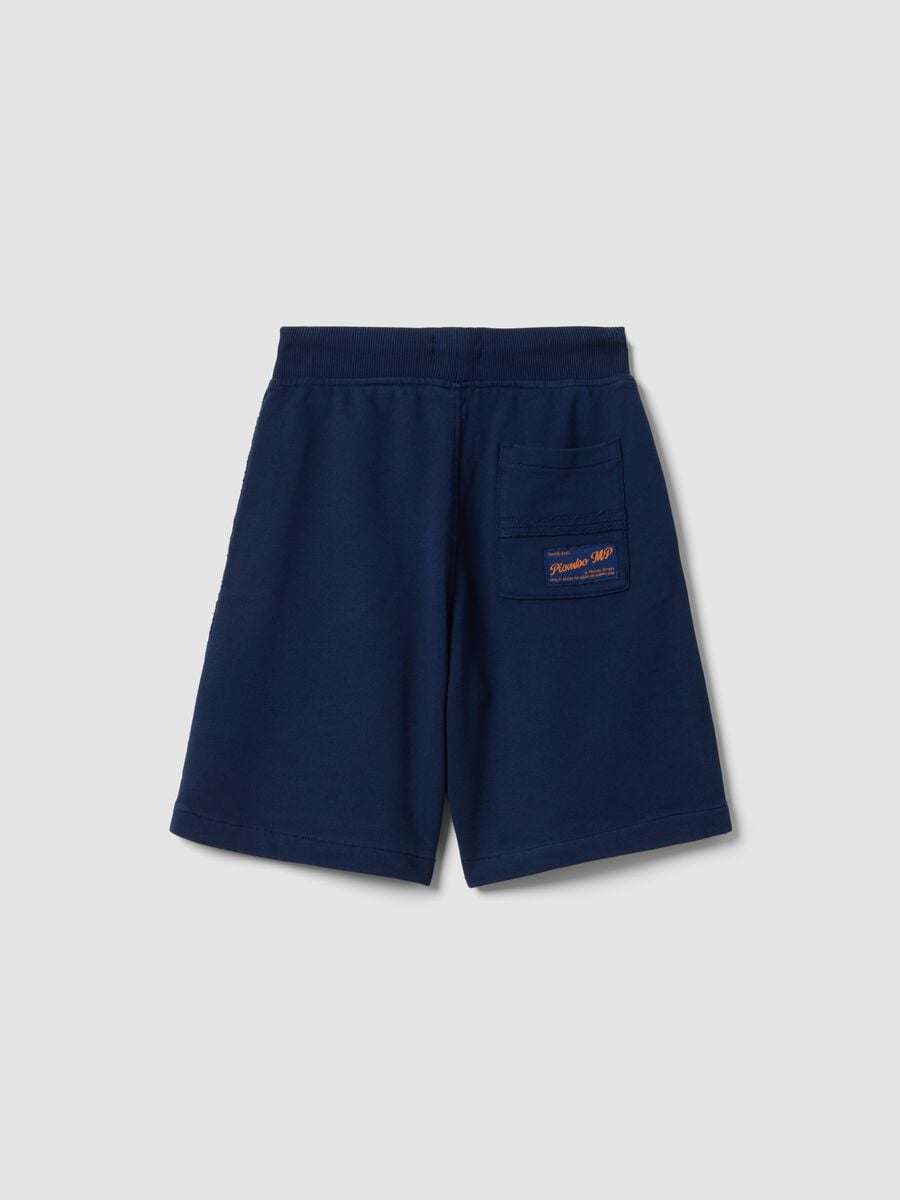 Children's pure cotton blue baggy shorts_4