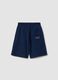 Children's pure cotton blue baggy shorts_4