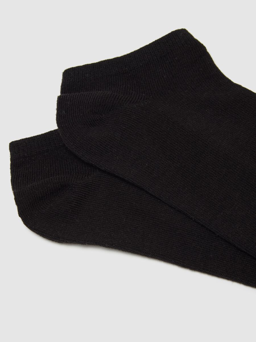 Set of women's black cotton stretch socks_2