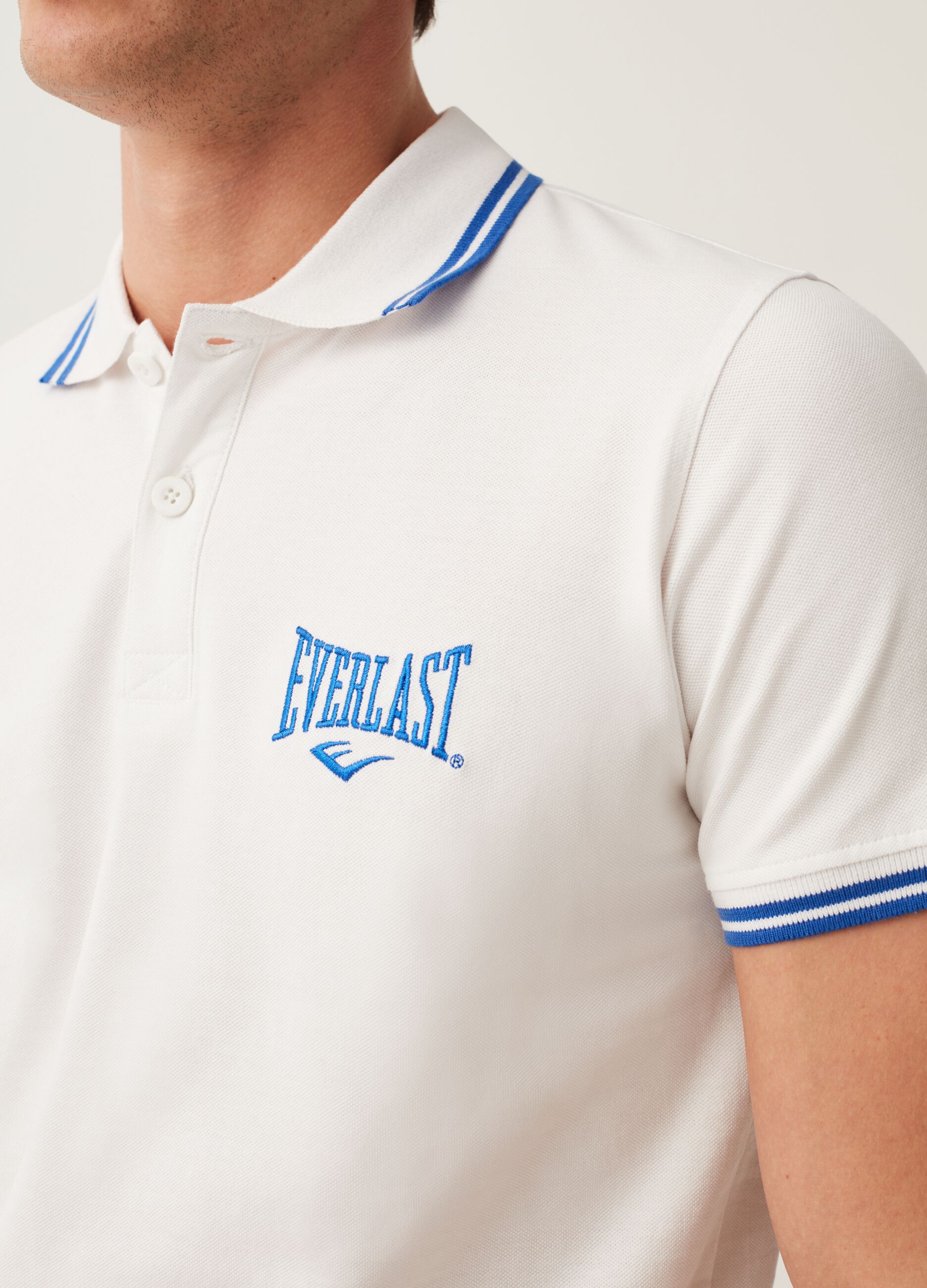 Pique polo shirt with Everlast logo