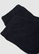 Blue cotton blend regular fit sports socks tripack_2