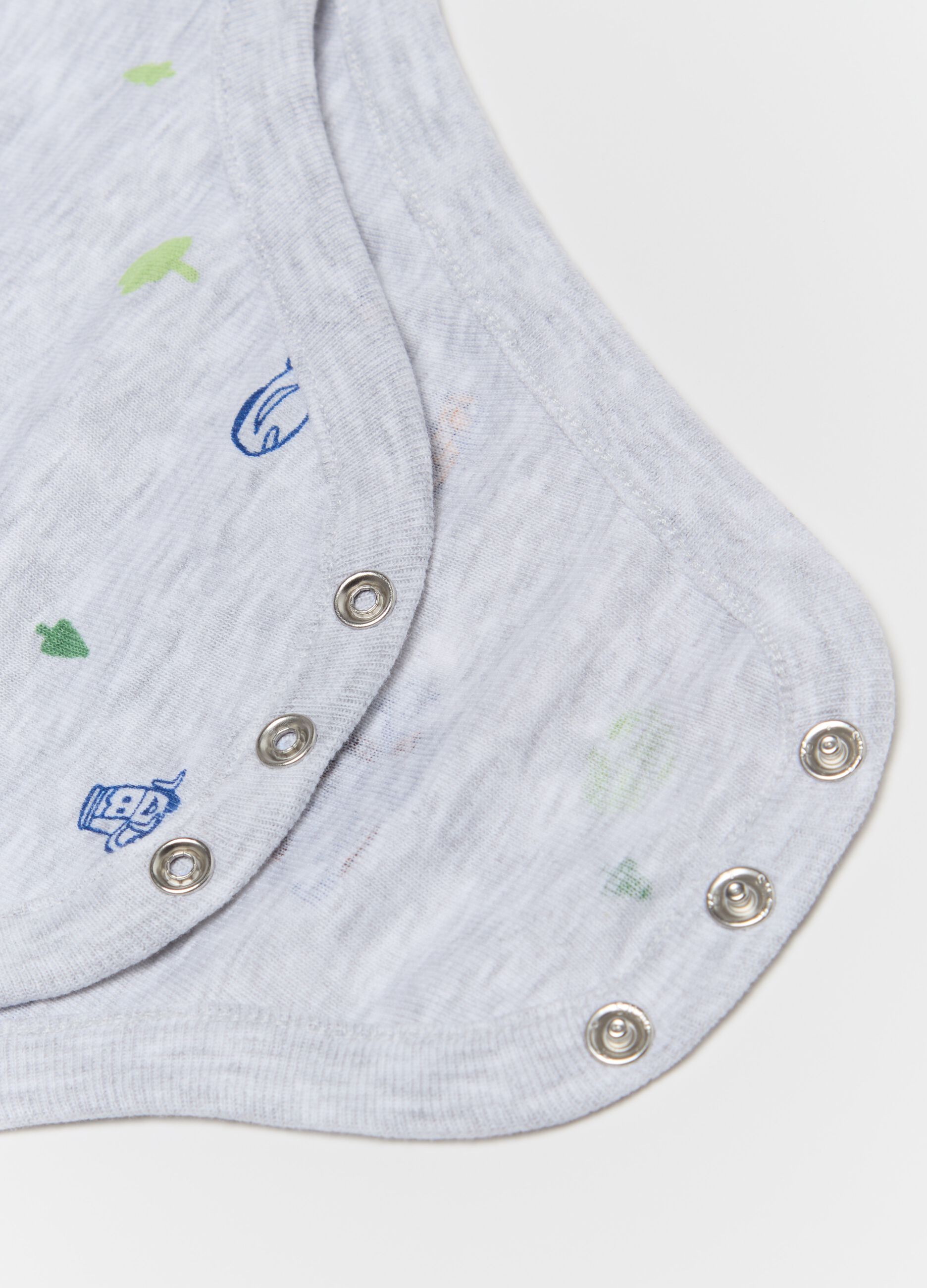 Two-pack short-sleeved bodysuits with Cars print